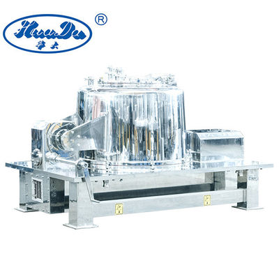 Centrifugeuse supérieure de décharge d'acier inoxydable