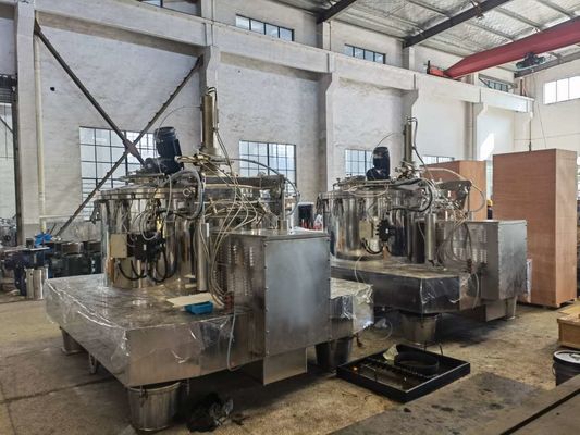 grattoir automatique de décharge du fond de la centrifugeuse 500L en lots 1200rpm pour la séparation de nourriture