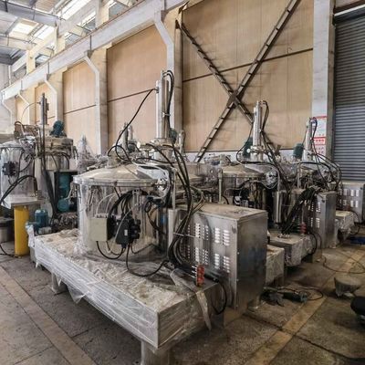 grattoir automatique de décharge du fond de la centrifugeuse 500L en lots 1200rpm pour la séparation de nourriture